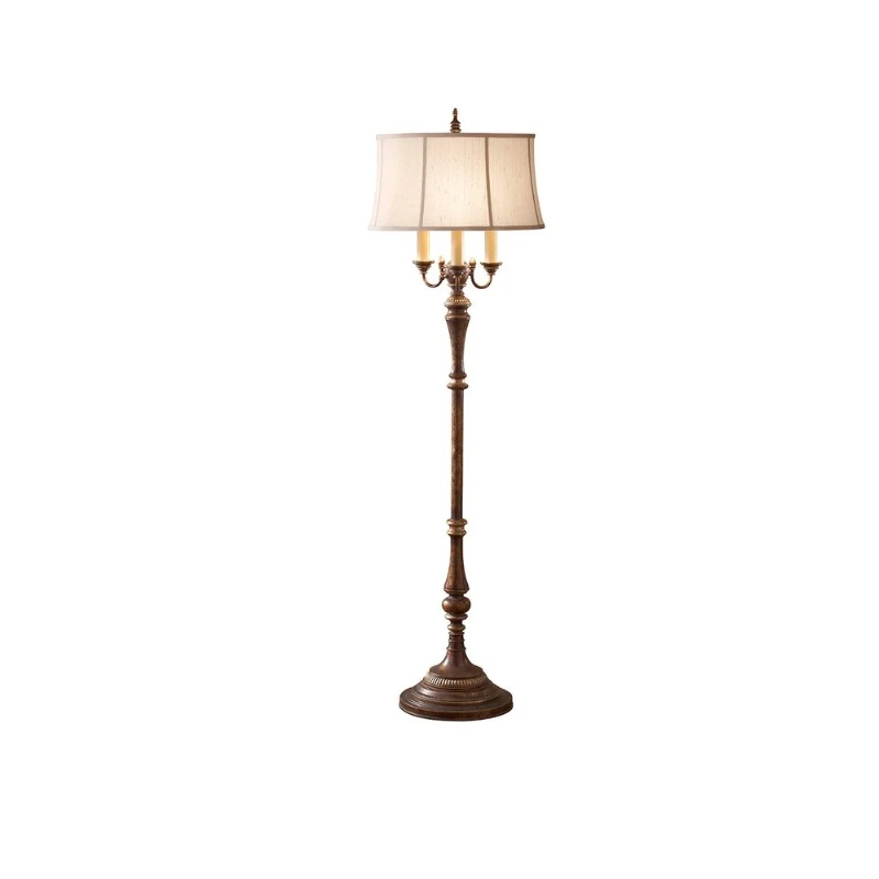 Stojací retro lampa Elstead GIBSON FL 4xE27 168 cm