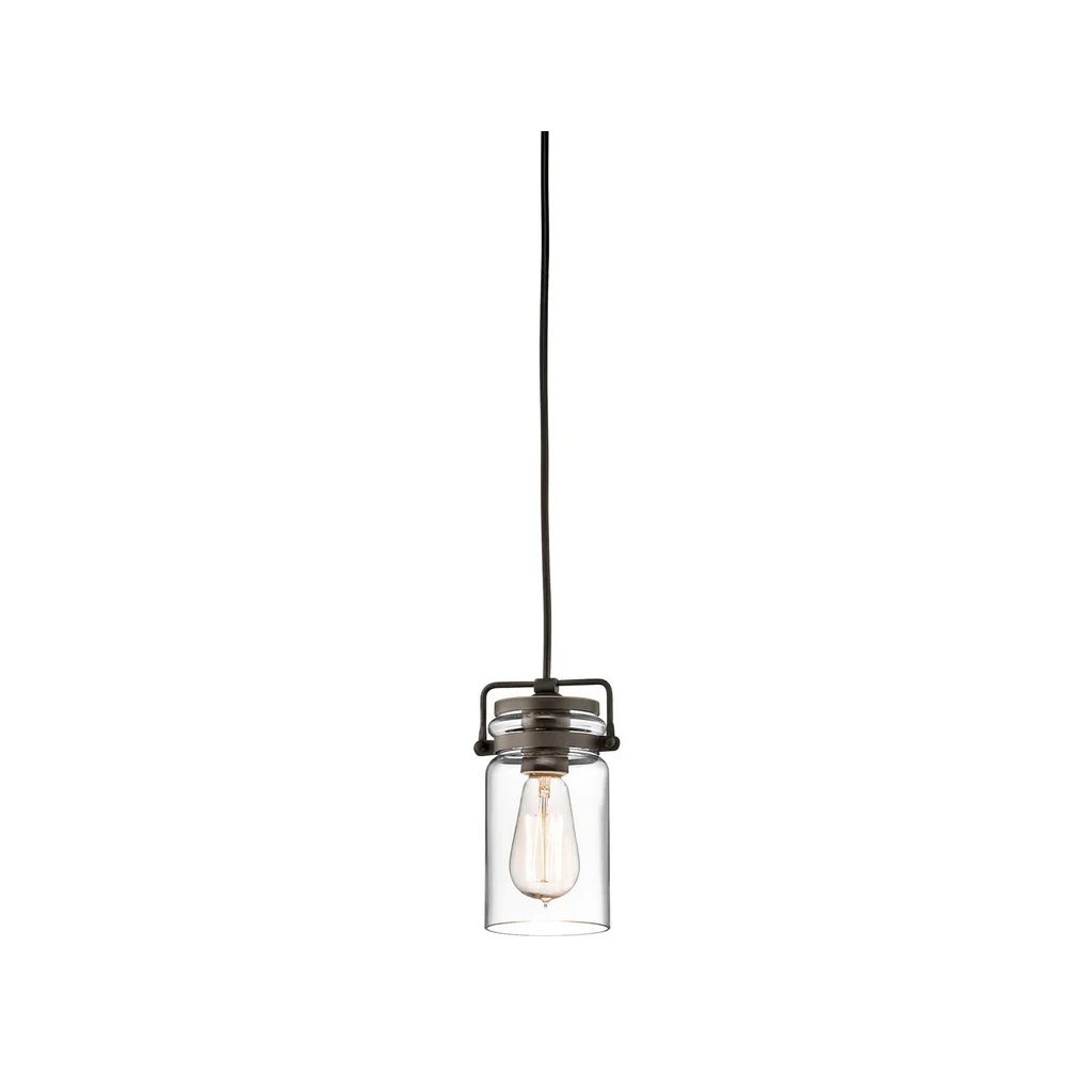 Závěsné svítidlo nad stůl Elstead Brinley 1x E27 retro bronz