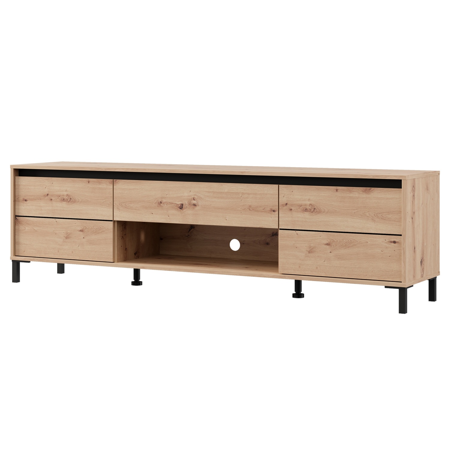 TV stolek MARRON 3 – dub artisan/černá